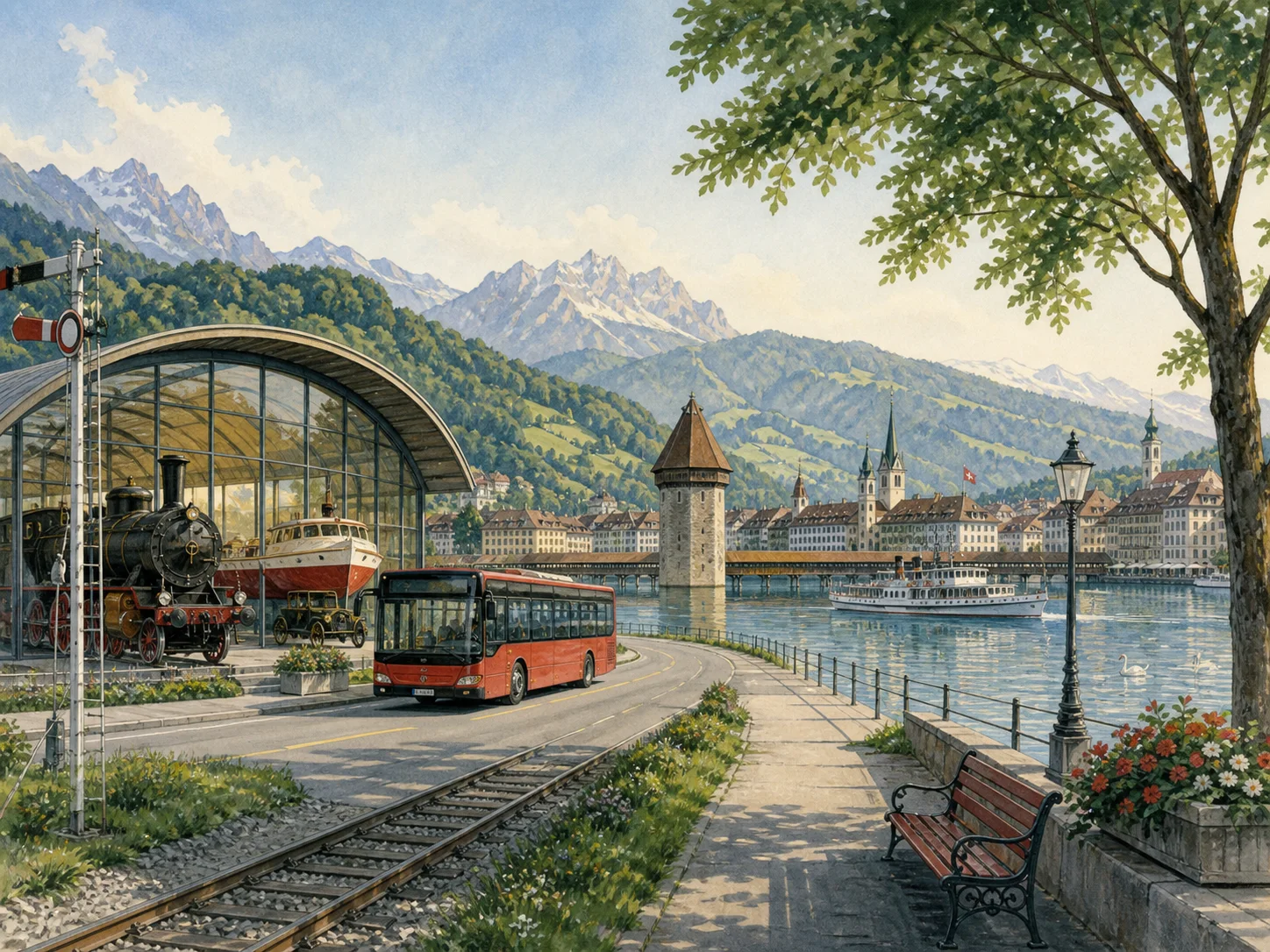 7일차 · 루체른 회복일 대표 풍경