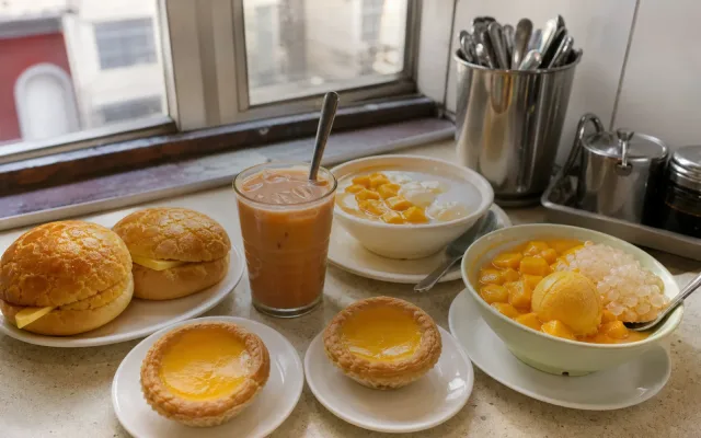 홍콩에서 맛볼 음식과 식당 분위기를 담은 홍콩 오후 차는 전망, 전통, 가격 중 하나를 고르기 대표 이미지